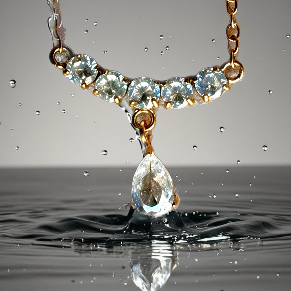 Collier Crystalia - acier inoxydable