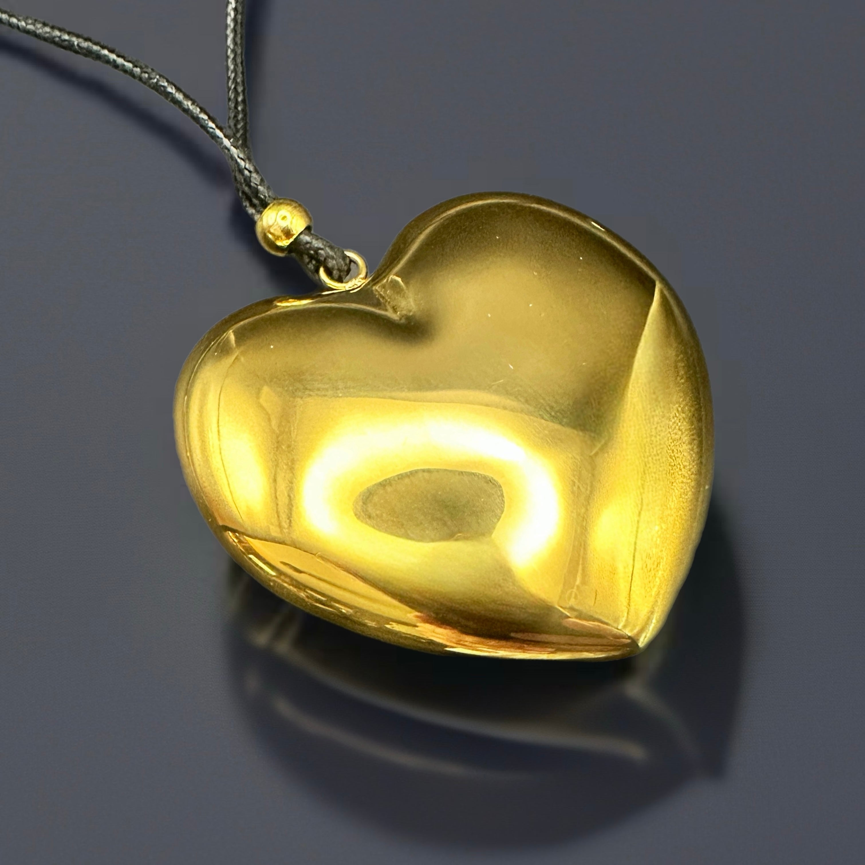 Collier Coeur de l'Ocean - acier inoxydable plaqué or