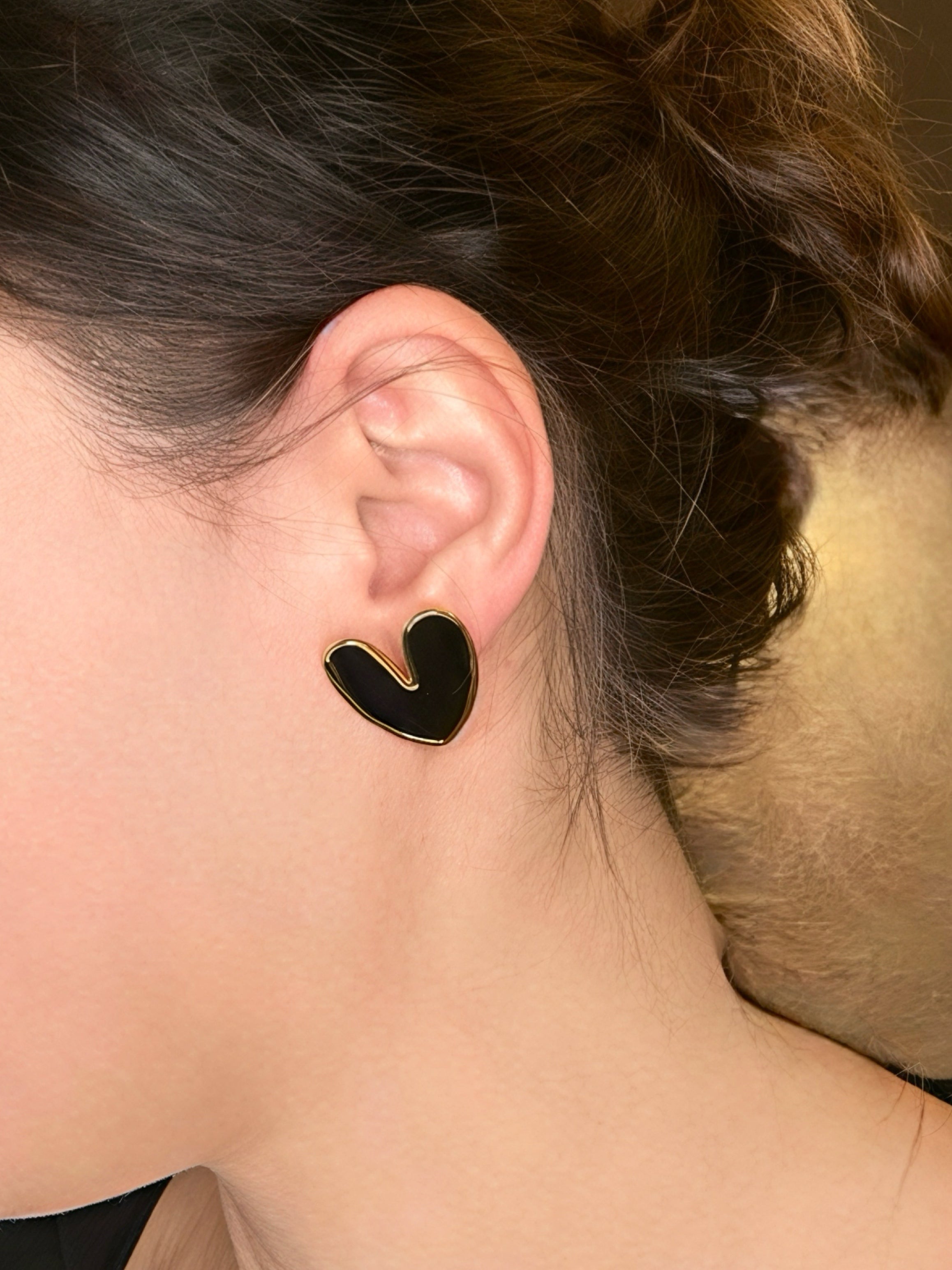 Boucles Midnight Love- acier inoxydable