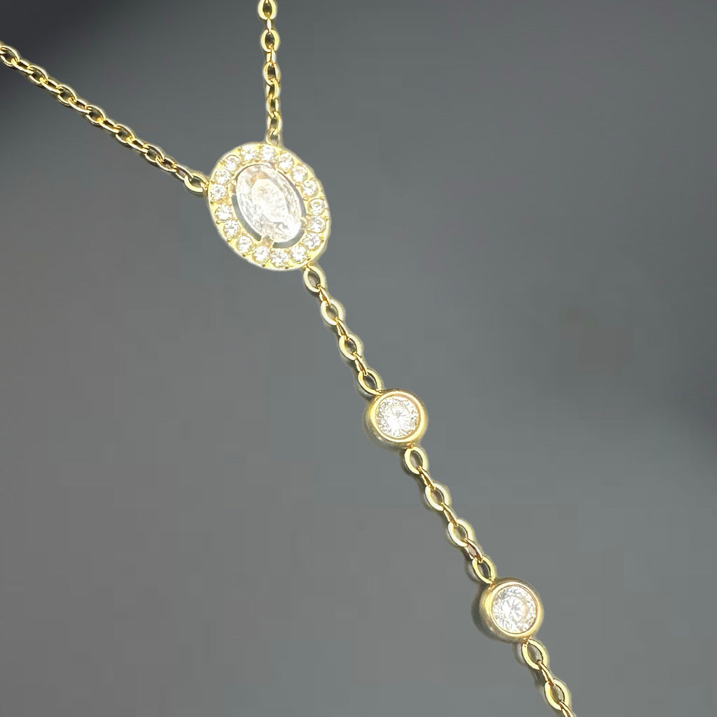 Chaine de main Victoria - acier inoxydable plaqué or