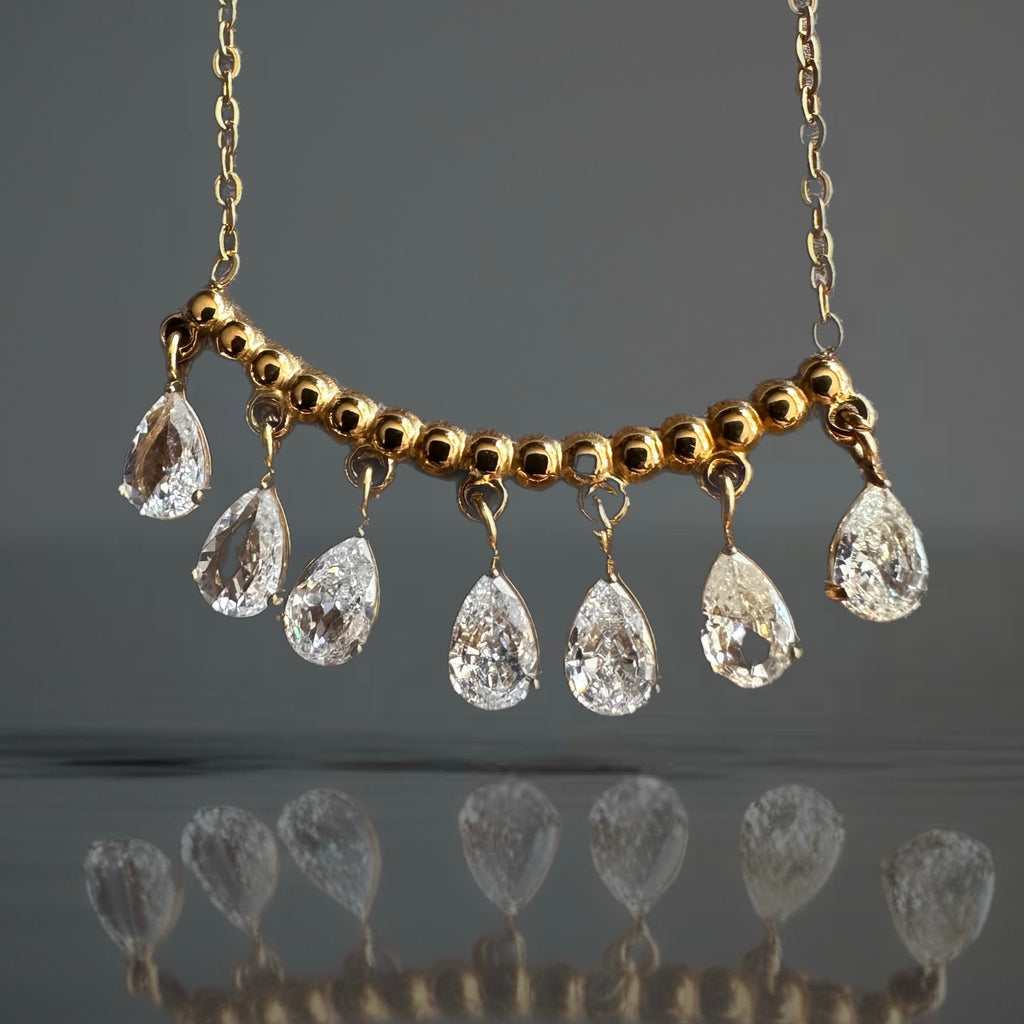 Collier Crystal - acier inoxydable