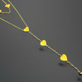 Collier 9 hearts - acier inoxydable