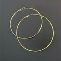 Boucles Créoles Iconic - acier inoxydable plaqué or