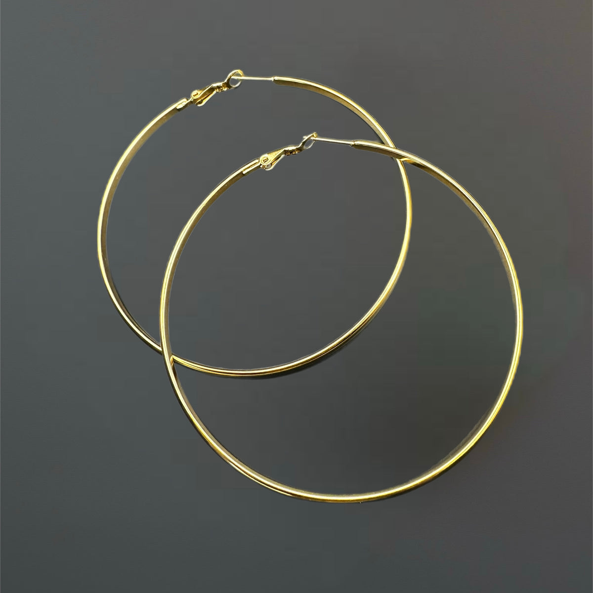 Boucles Créoles Iconic - acier inoxydable plaqué or