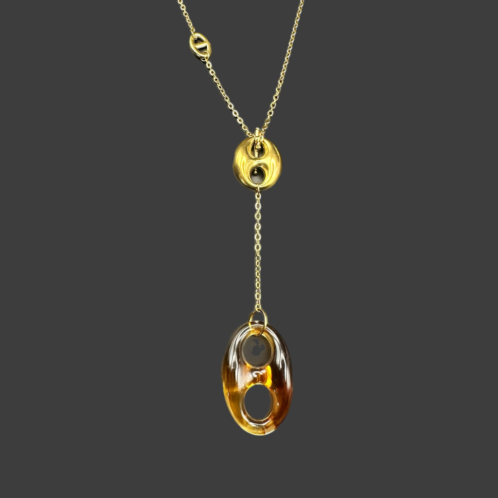 Collier Naya - acier inoxydable plaqué or