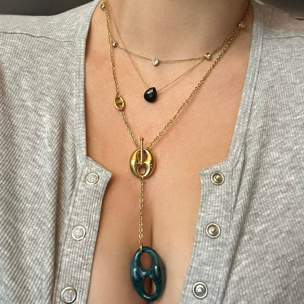 Collier Naya - acier inoxydable plaqué or