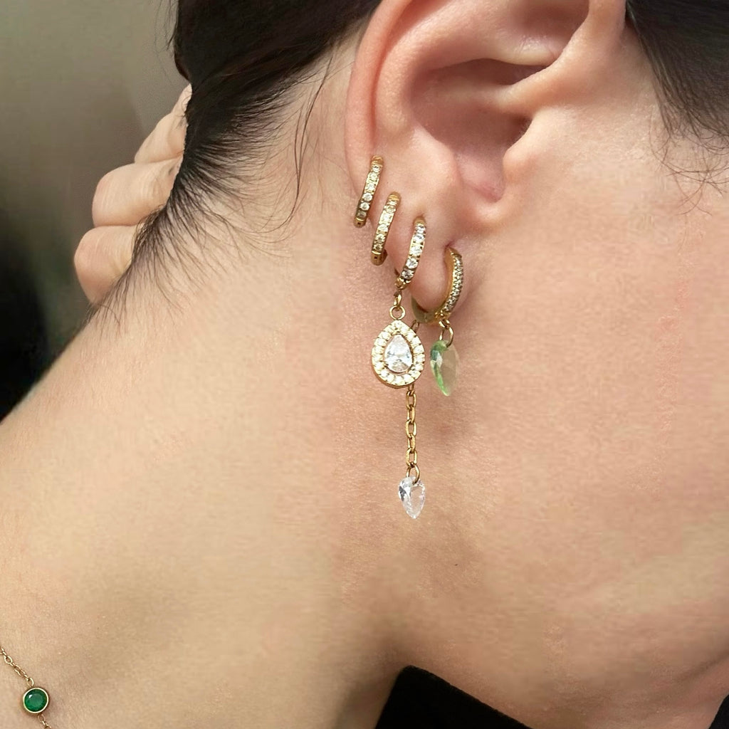 Boucles Yasmine - acier inoxydable plaqué or