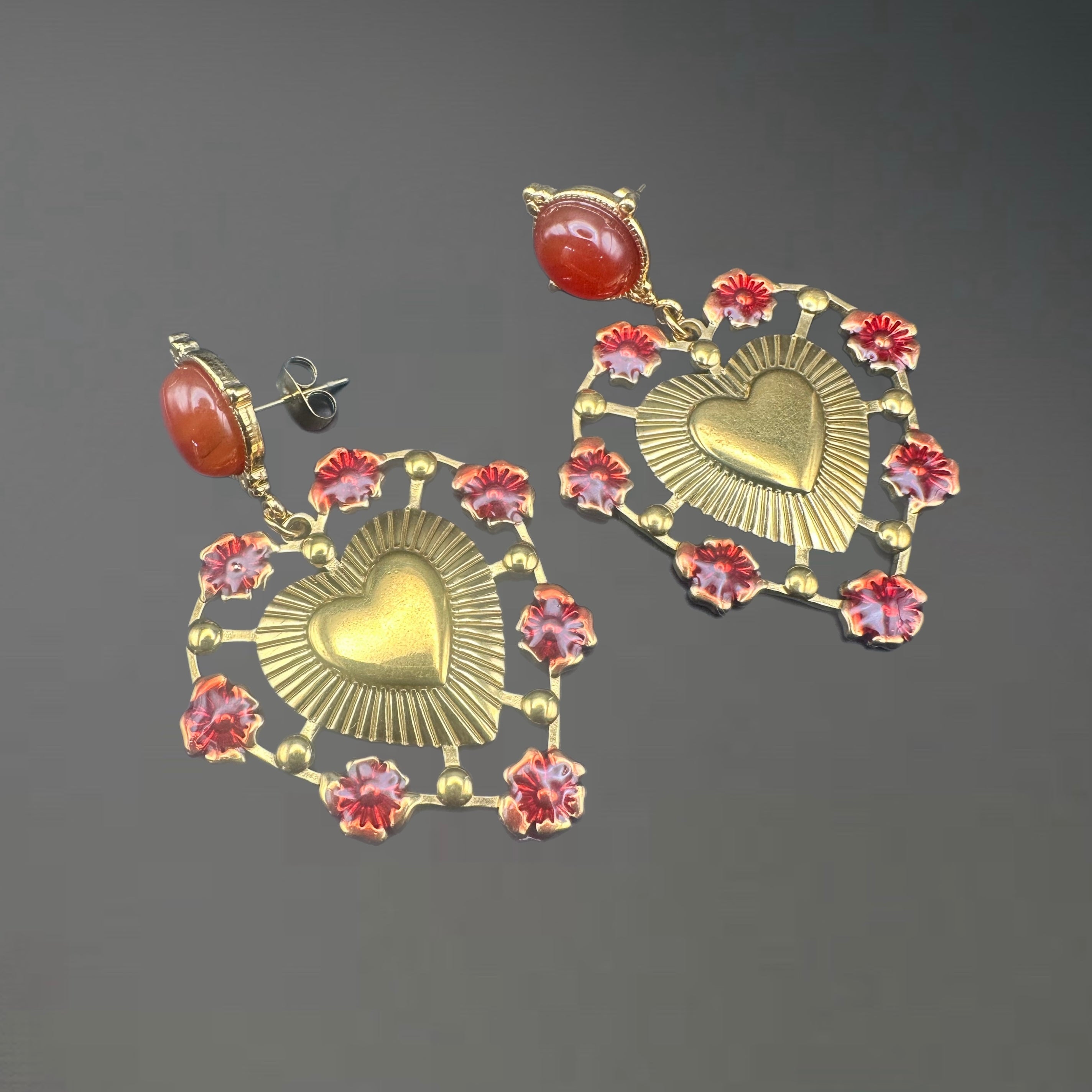 Boucles Duchesse - acier inoxydable plaqué or