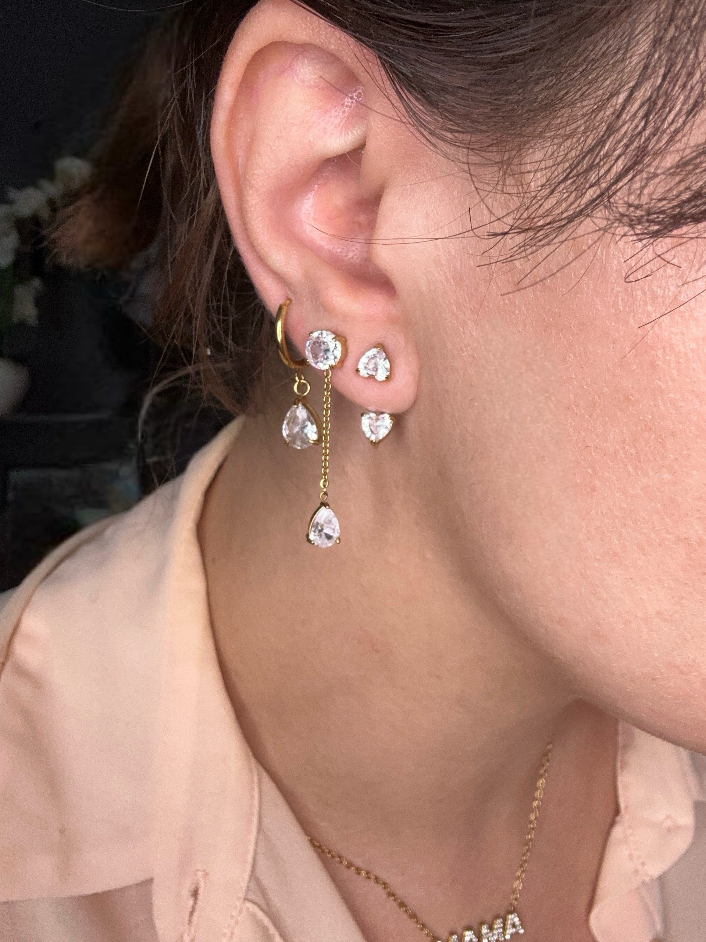 Boucles Cassia - acier inoxydable plaqué or