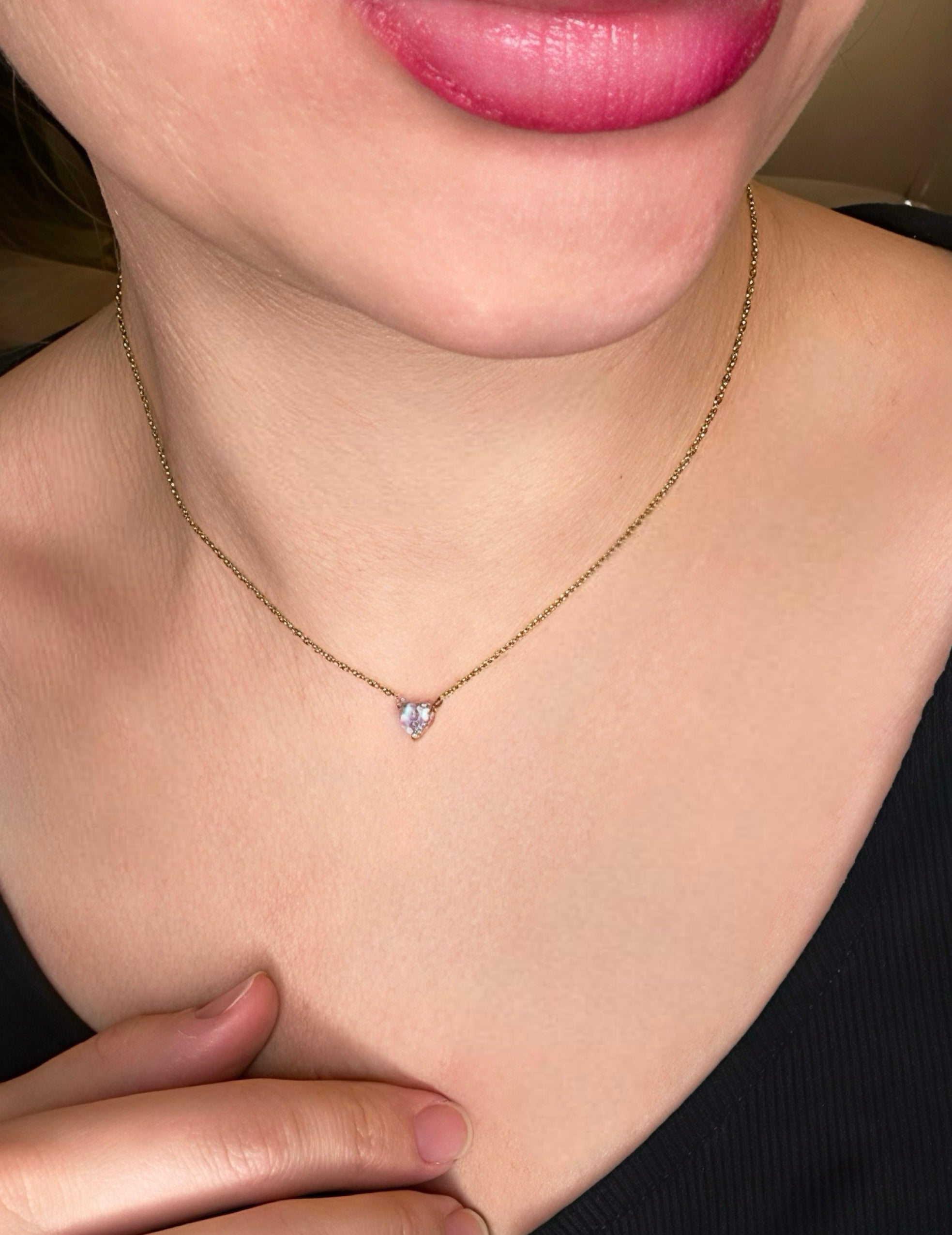 Collier Diamond - acier inoxydable
