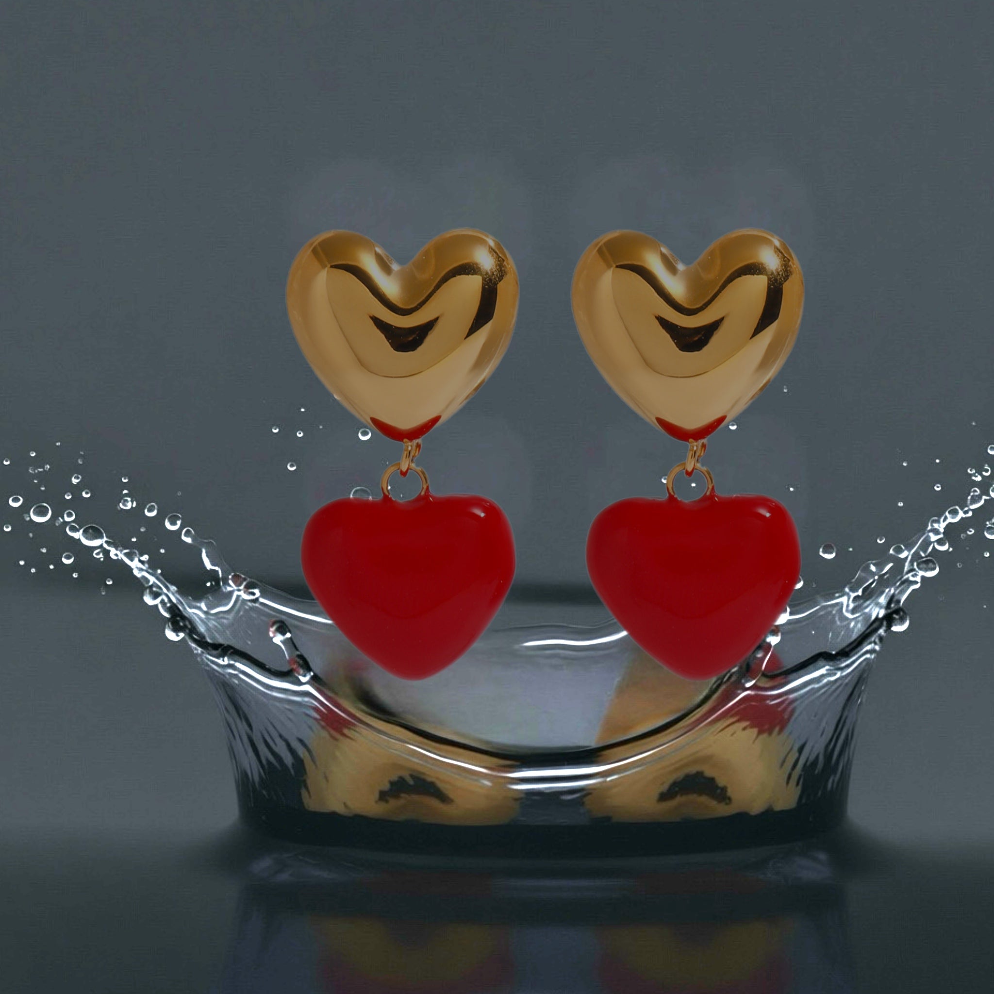 Boucles RubyLove - acier inoxydable