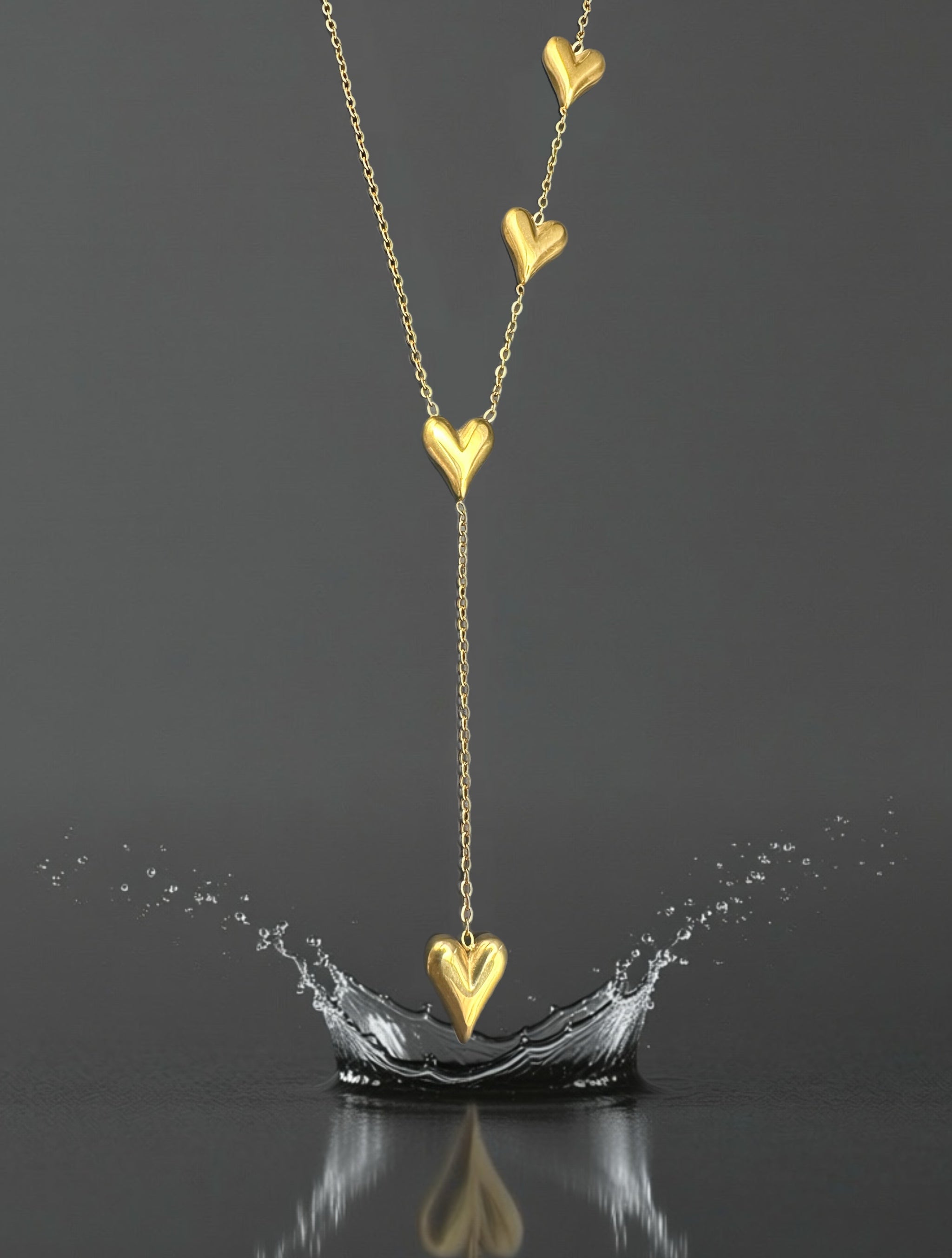 Collier 4 Hearts - acier inoxydable