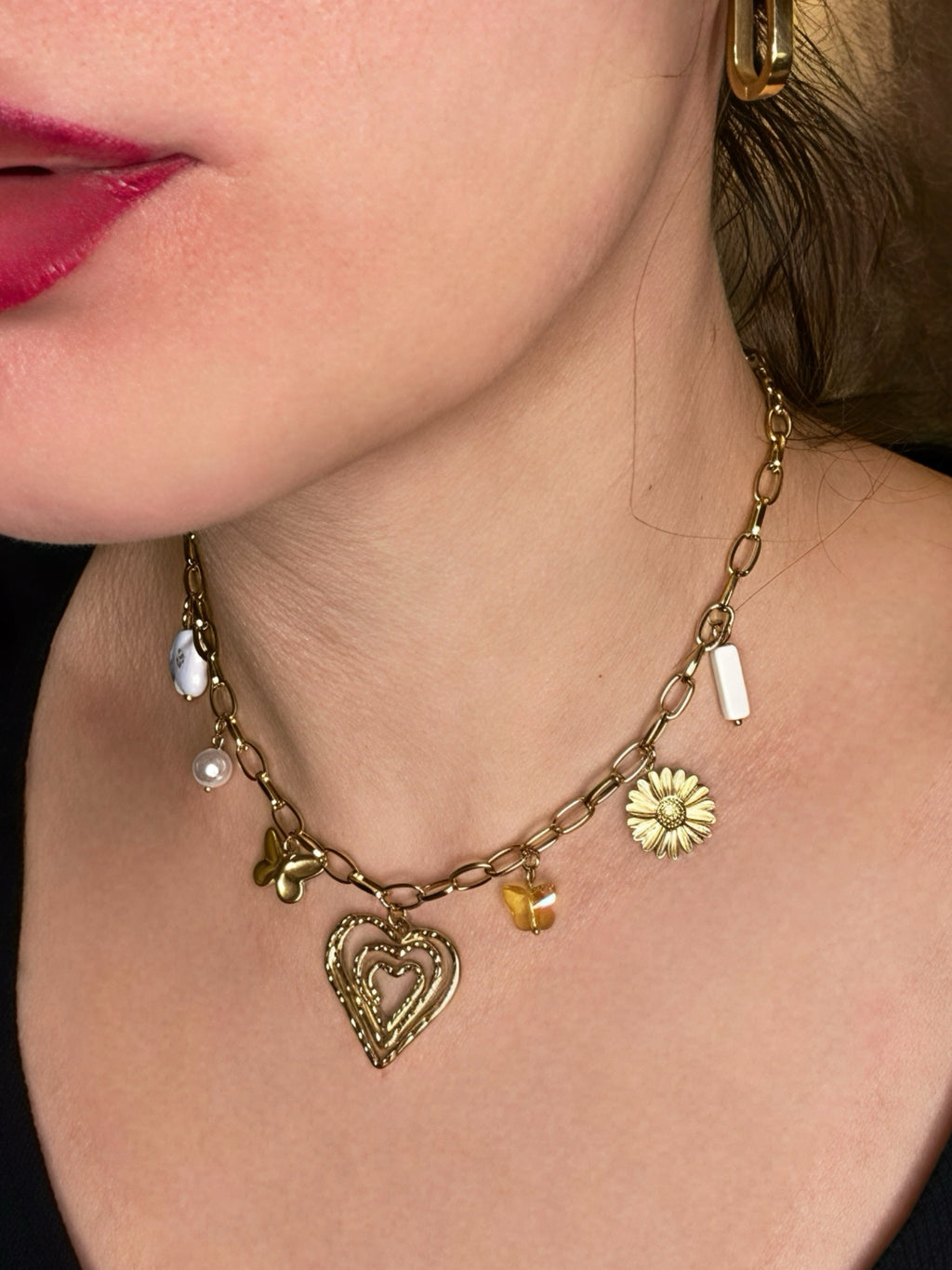 Collier Butterfly - acier inoxydable