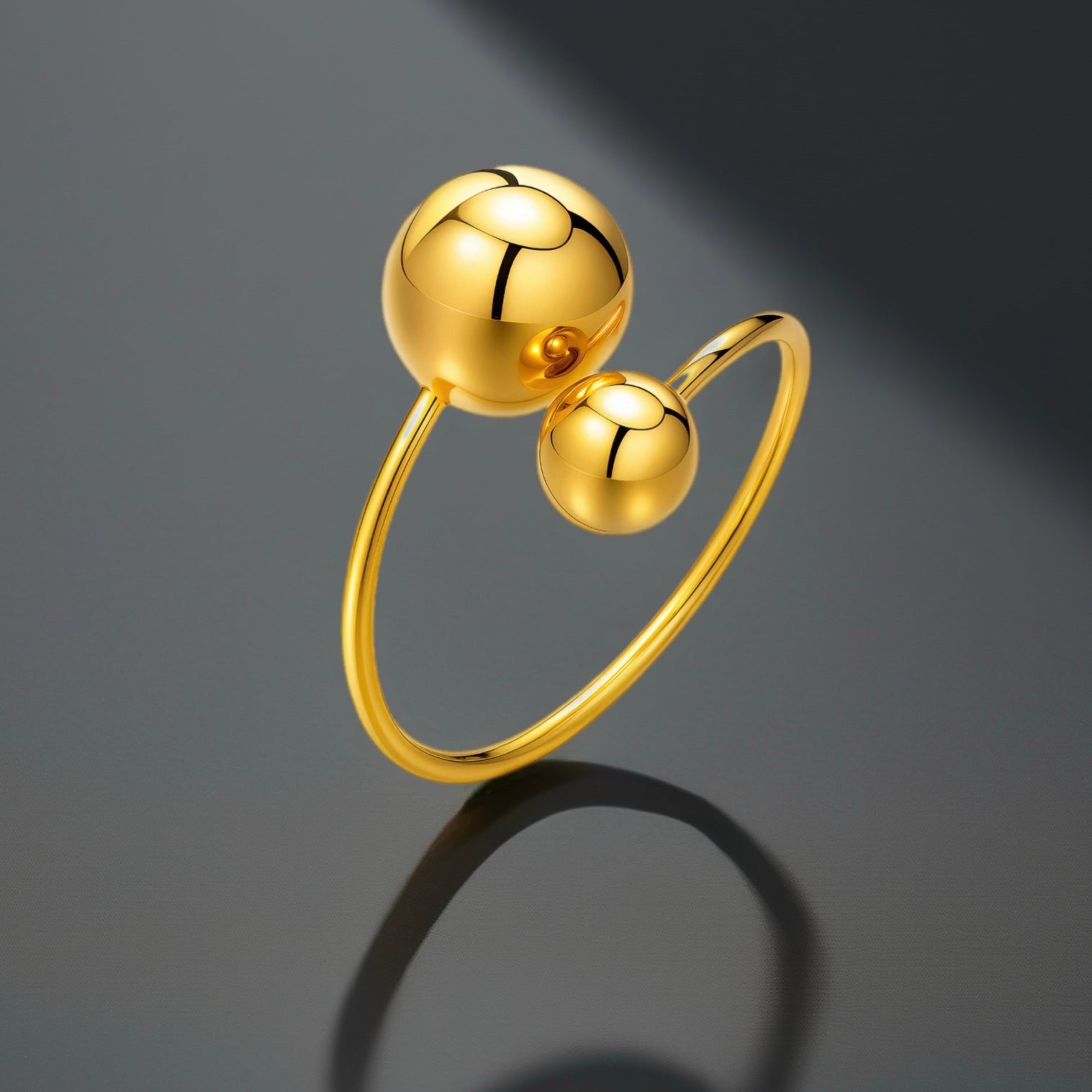 Bague Bubbly - acier inoxydable