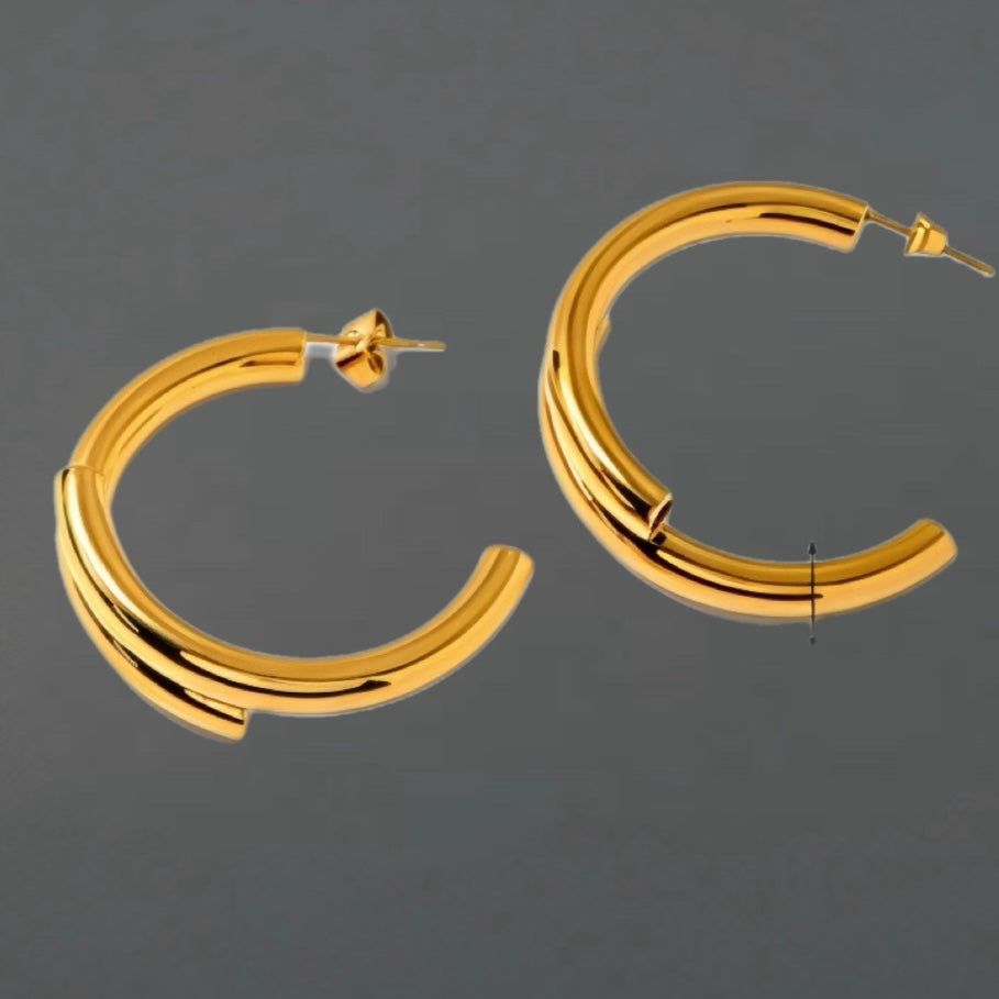 Boucles Timeless - acier inoxydable