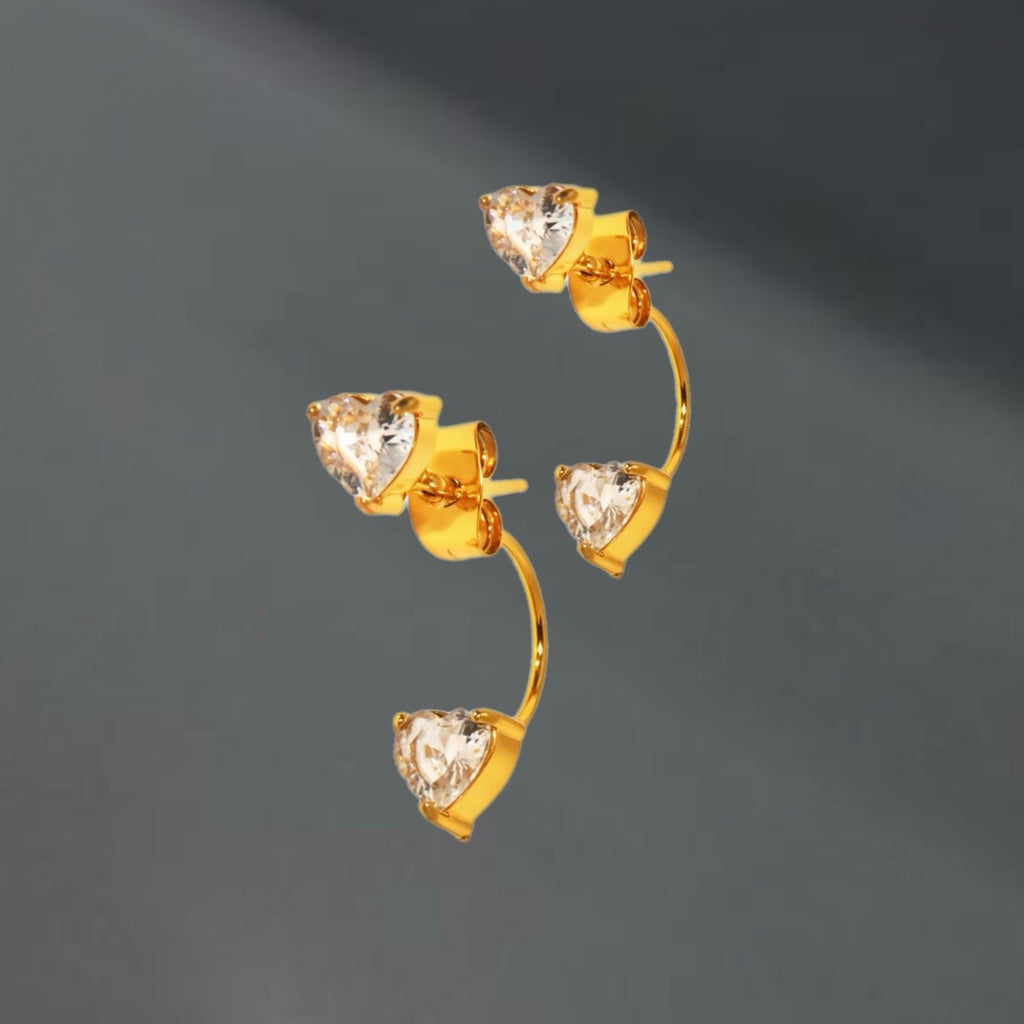 Boucles Cassya - acier inoxydable plaqué or