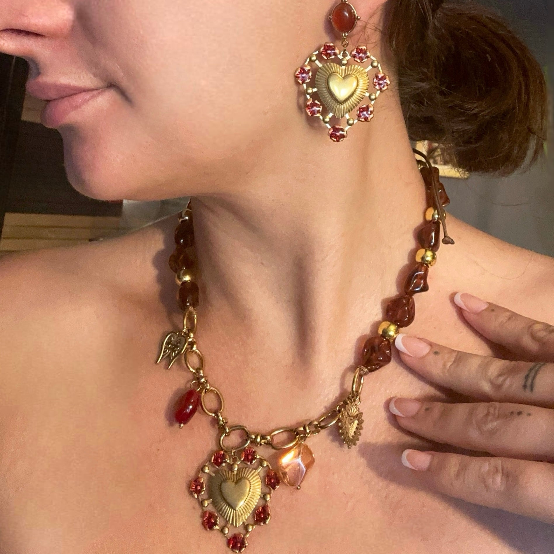 Collier Duchesse - acier inoxydable plaqué or