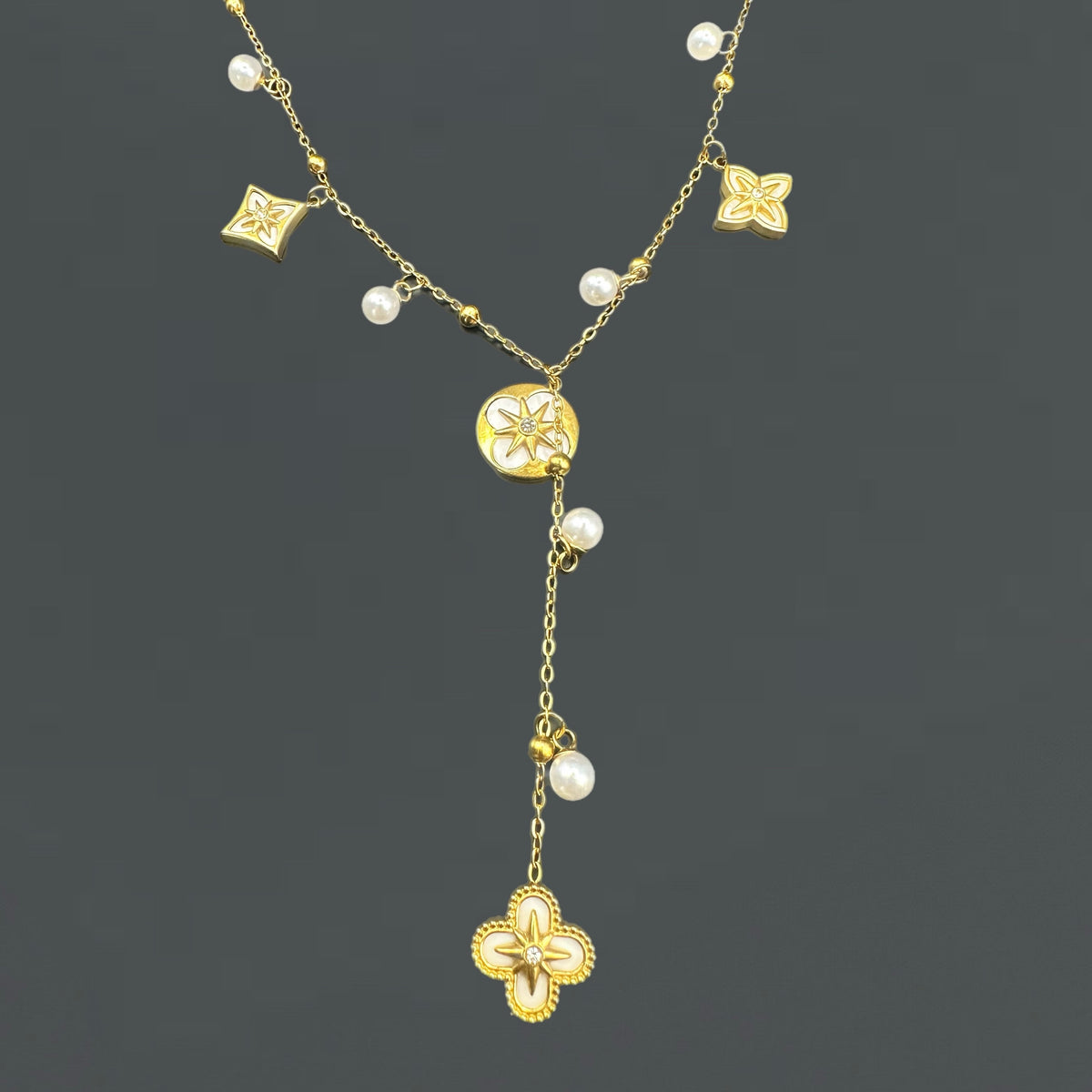 Collier Eloria - acier inoxydable plaqué or