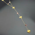 Collier Valentina - acier inoxydable plaqué or