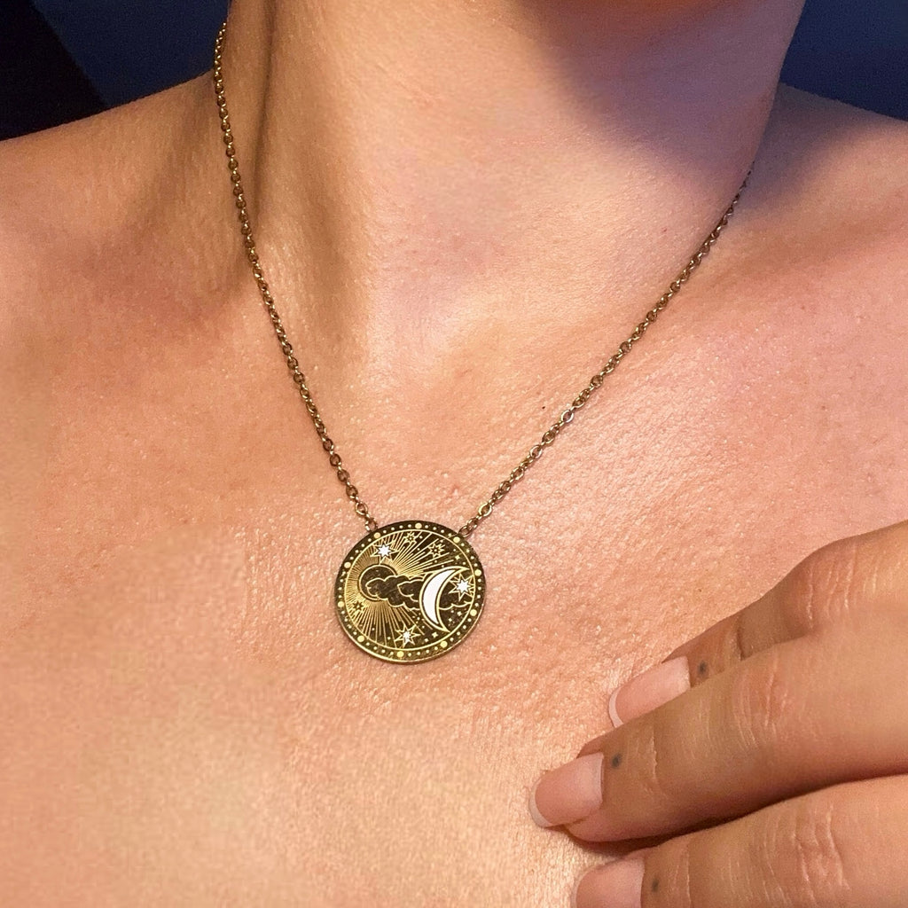 Collier Orion - acier inoxydable plaqué or