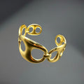Bracelet Gaia - acier inoxydable plaqué or