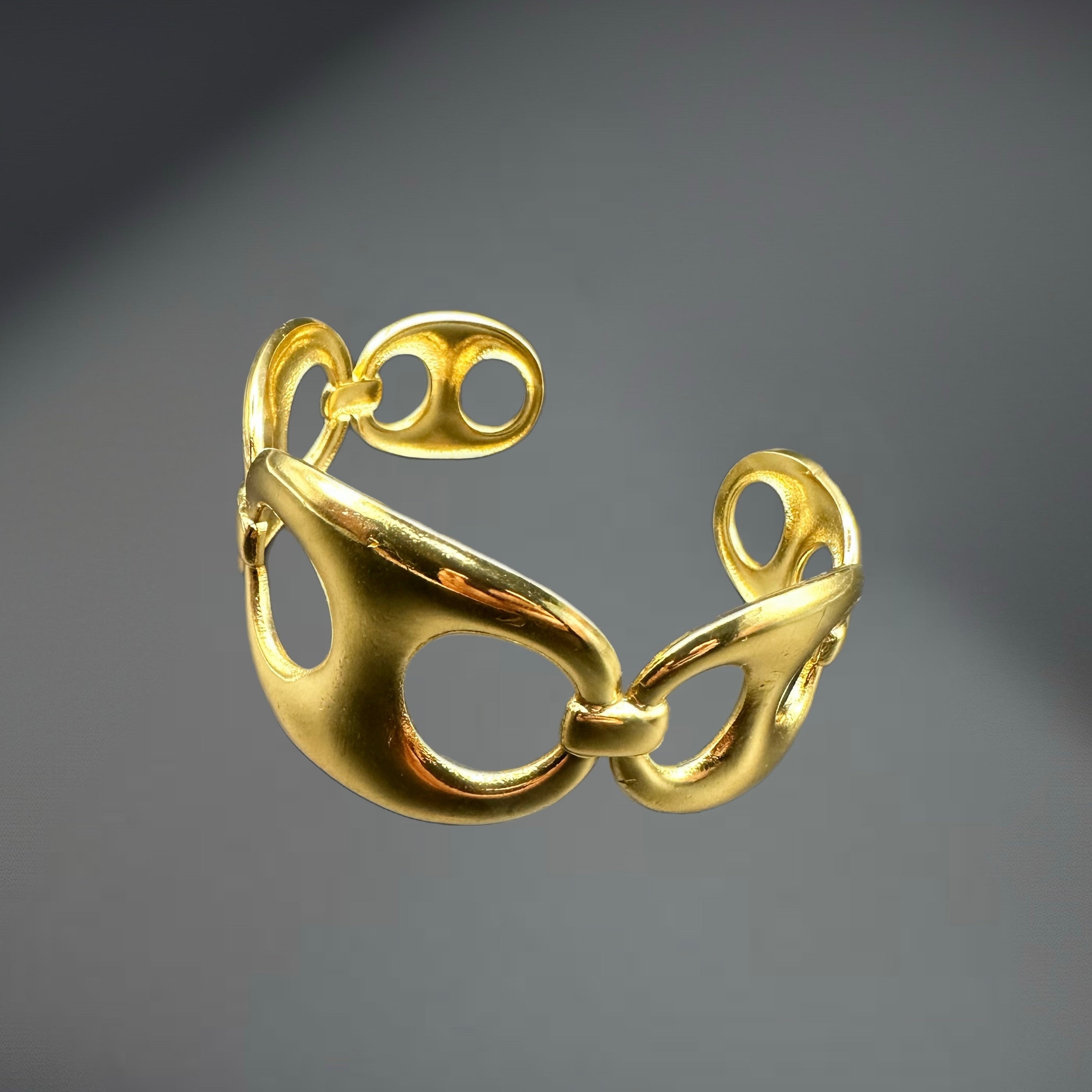 Bracelet Gaia - acier inoxydable plaqué or