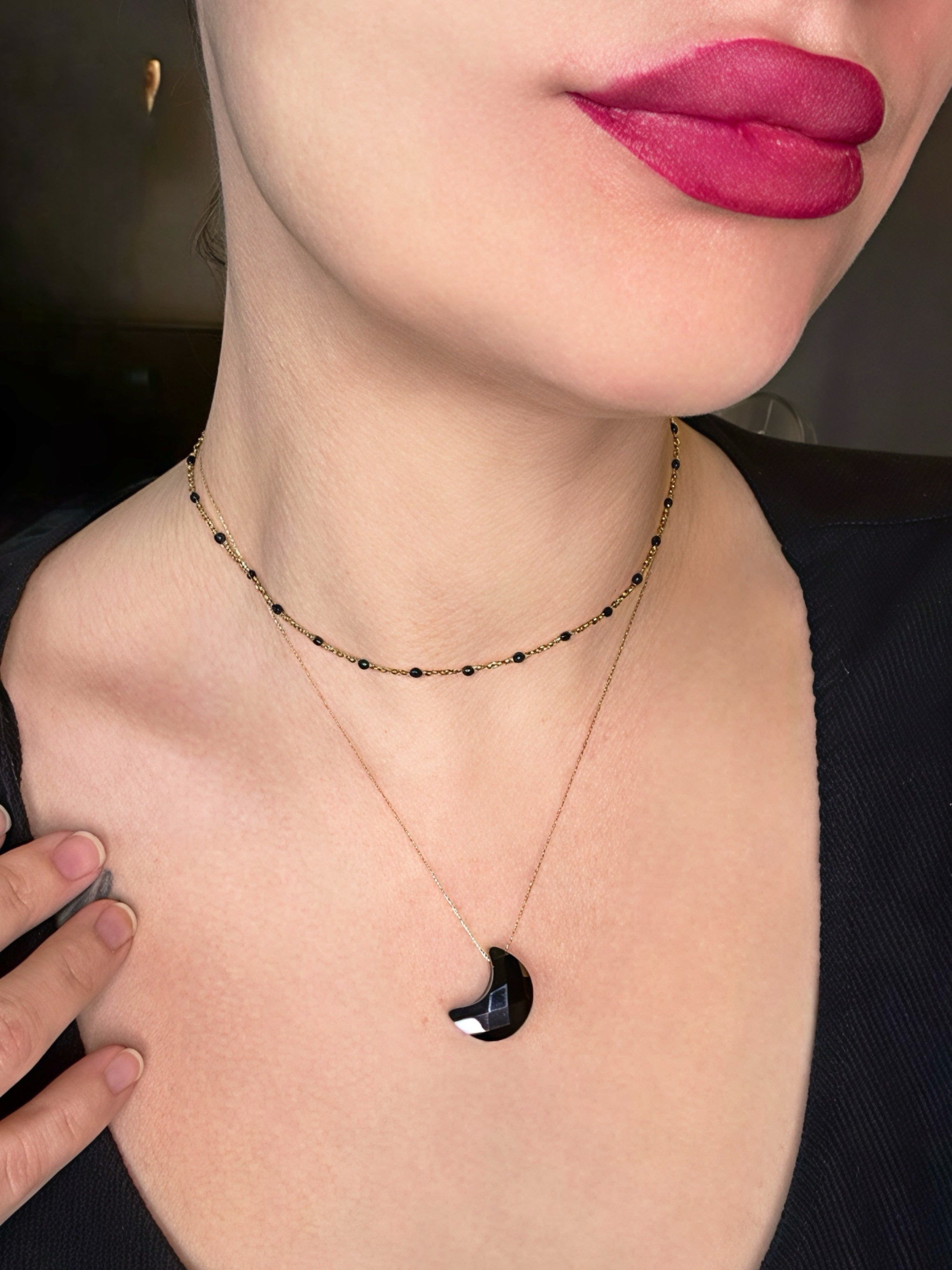 Collier Luna - acier inoxydable