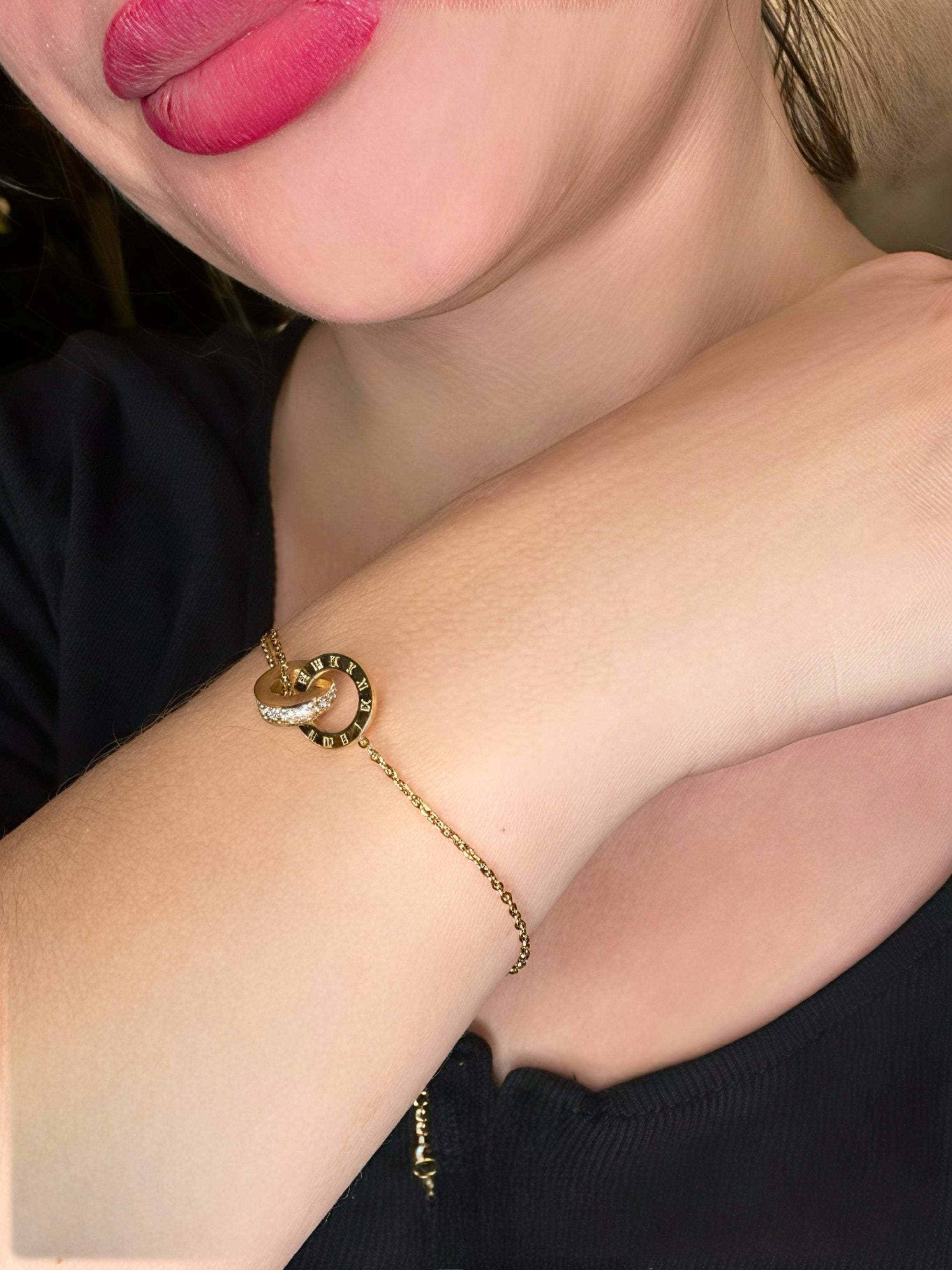 Bracelet 18K - acier inoxydable