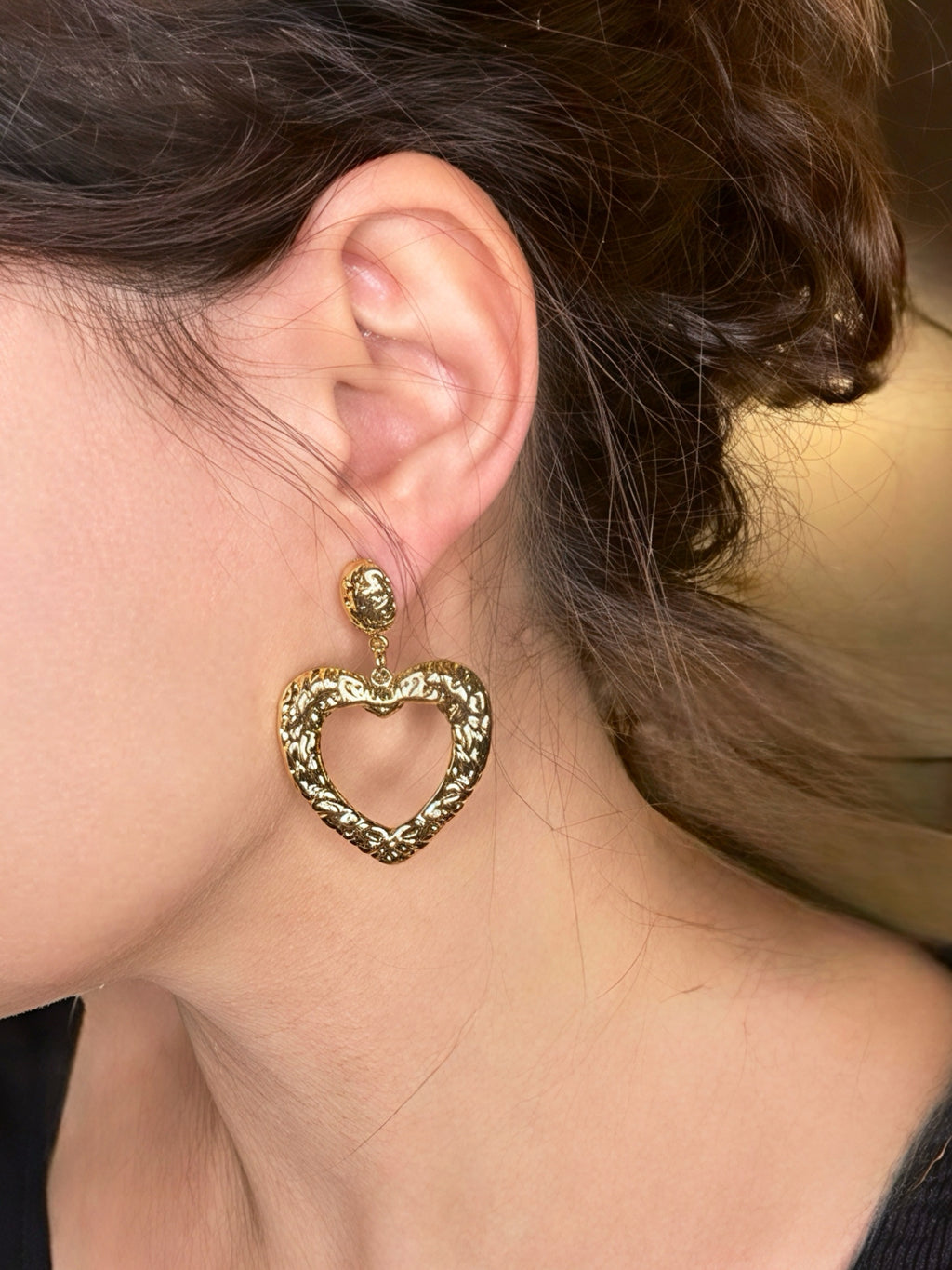 Boucles True Heart - acier inoxydable