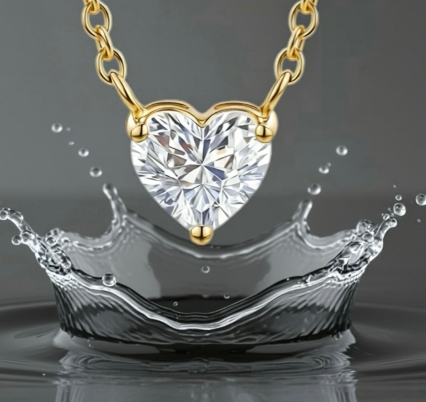 Collier Diamond - acier inoxydable