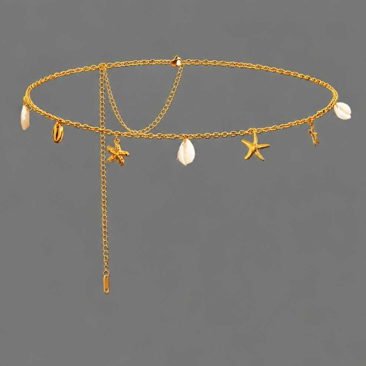 Chaine de taille Coralia - acier inoxydable plaqué or