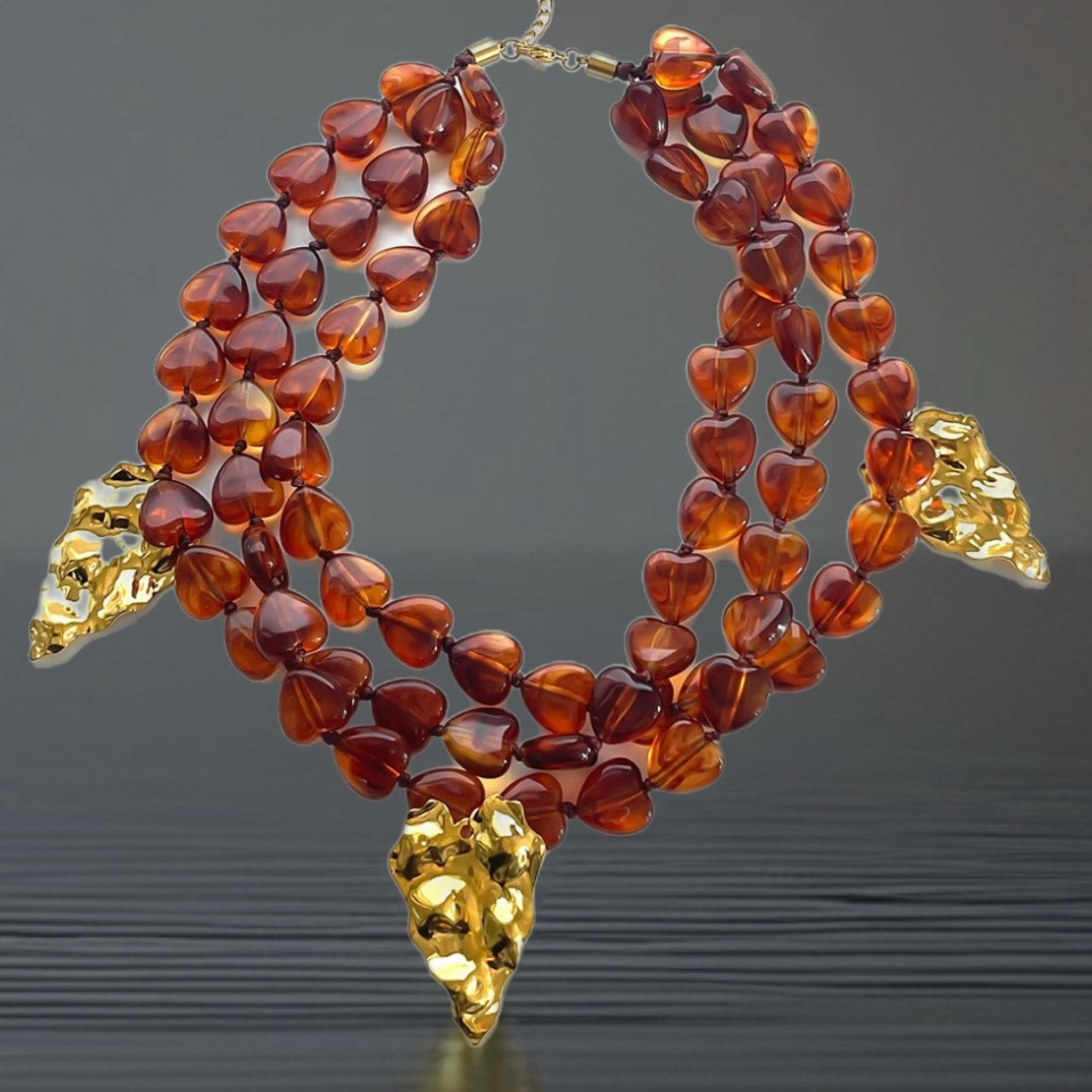 Collier Amber - acier inoxydable
