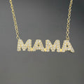 Collier Mama - acier inoxydable plaqué or