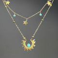 Collier Asteria - acier inoxydable plaqué or