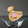 Bague Petalia Rose - acier inoxydable
