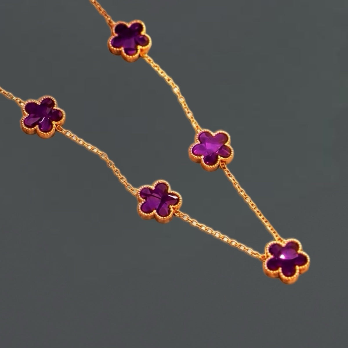 Colliers et bracelets Bloomy - acier inoxydable plaqué or
