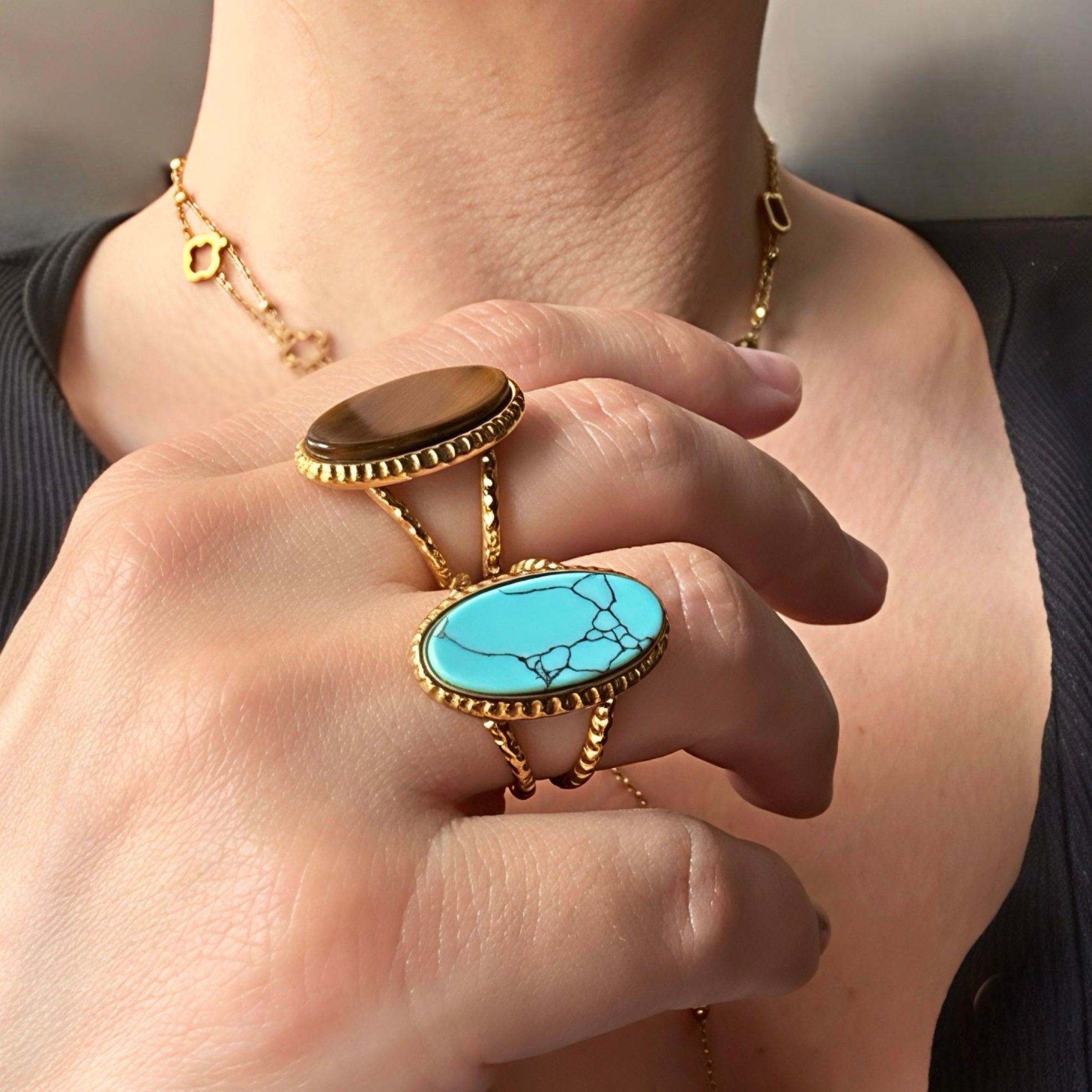 Bague Terra - acier inoxydable