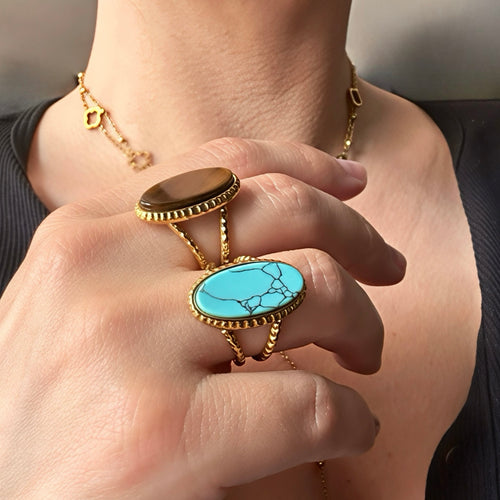 Bague Terra - acier inoxydable