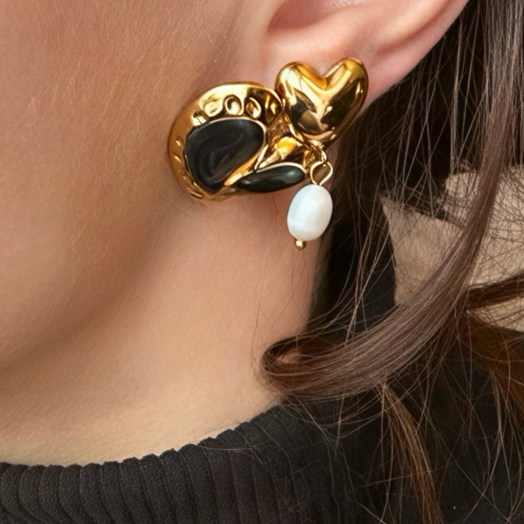 Boucles Little Heart - acier inoxydable