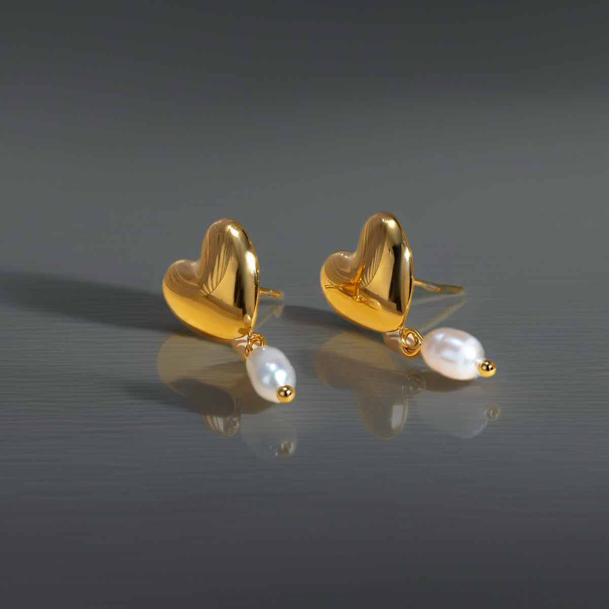 Boucles Little Heart - acier inoxydable