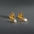Boucles Little Heart - acier inoxydable