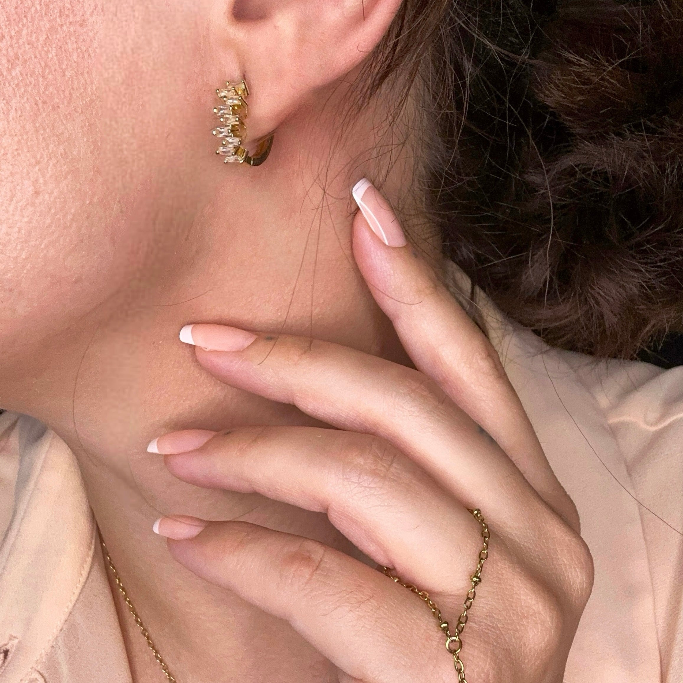 Boucles Eloise - acier inoxydable plaqué or