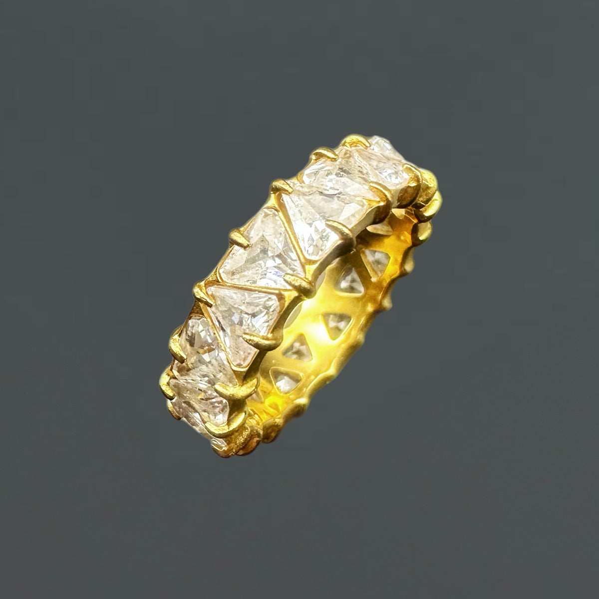 Bague Infinity - Acier inoxydable plaqué or