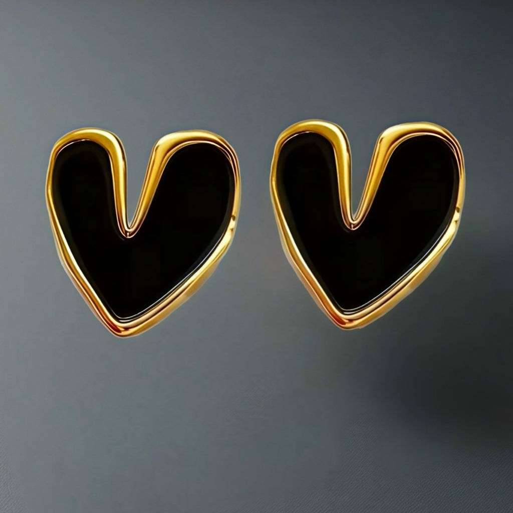 Boucles Midnight Love- acier inoxydable