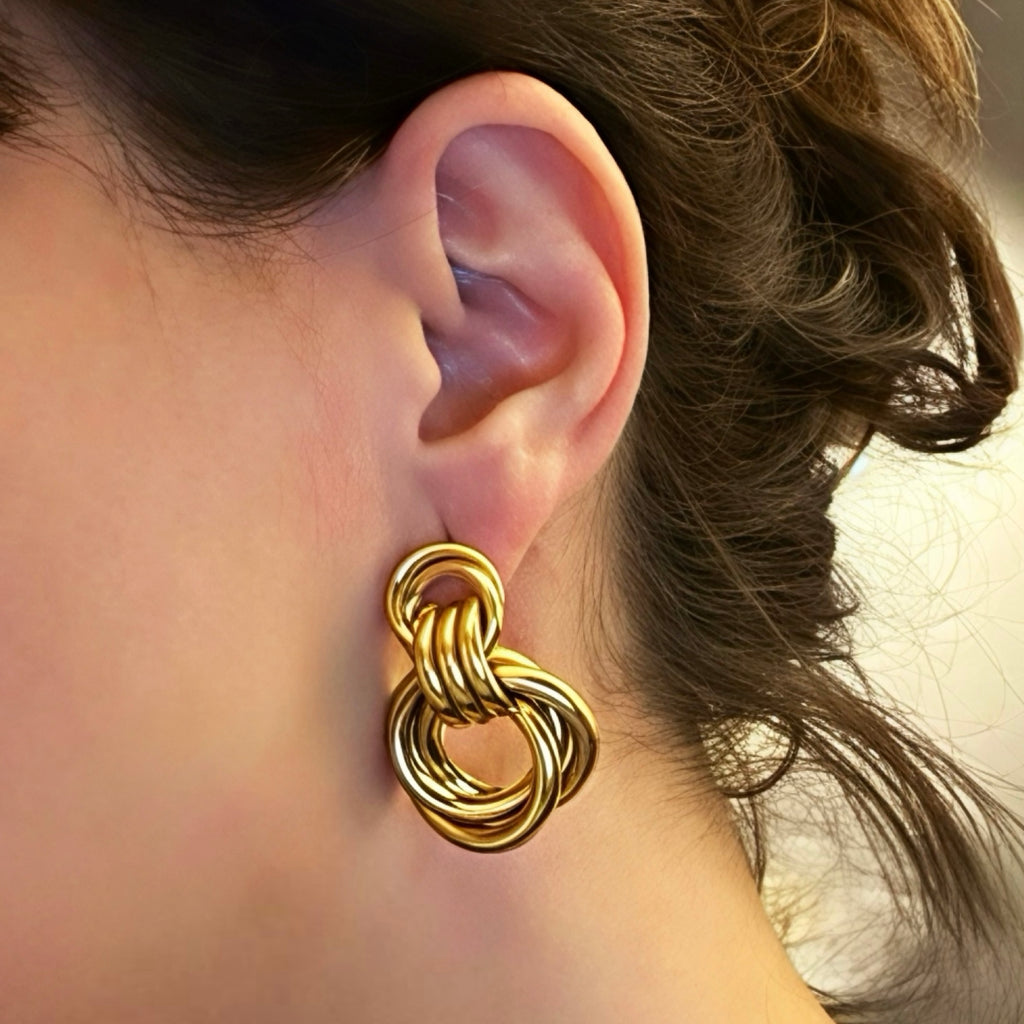 Boucles Twisted - acier inoxydable
